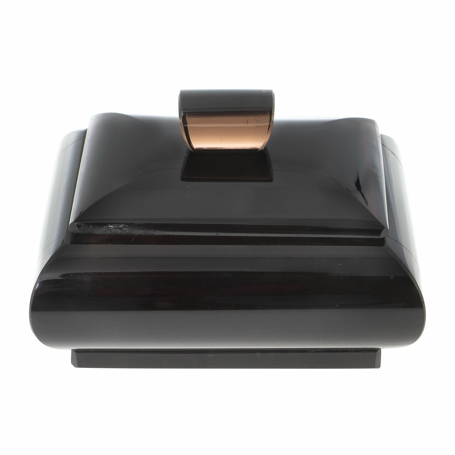 фото Шкатулка из черного обсидиана 9х7х6 см 122358