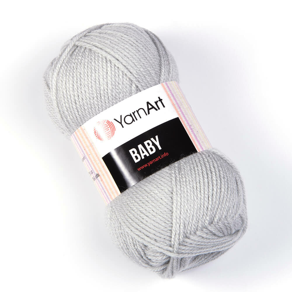 Пряжа BABY (YarnArt), серый - 855, 100% акрил, 5 мотков, 50 г, 150 м.
