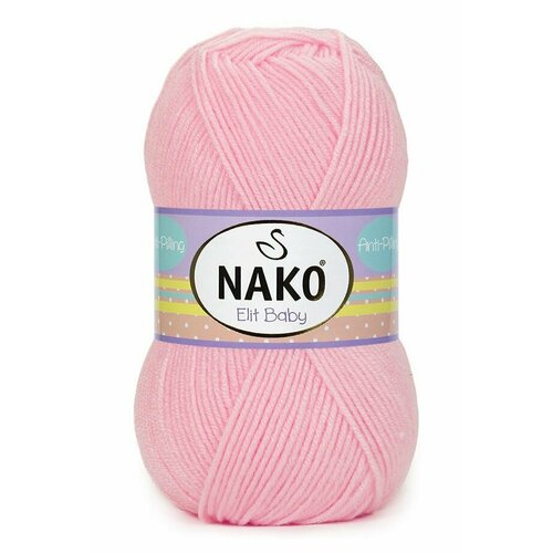 Пряжа Elit Baby (NAKO), розовый - 23421, 100% акрил антипиллинг, 5 мотков, 100 г, 250 м.