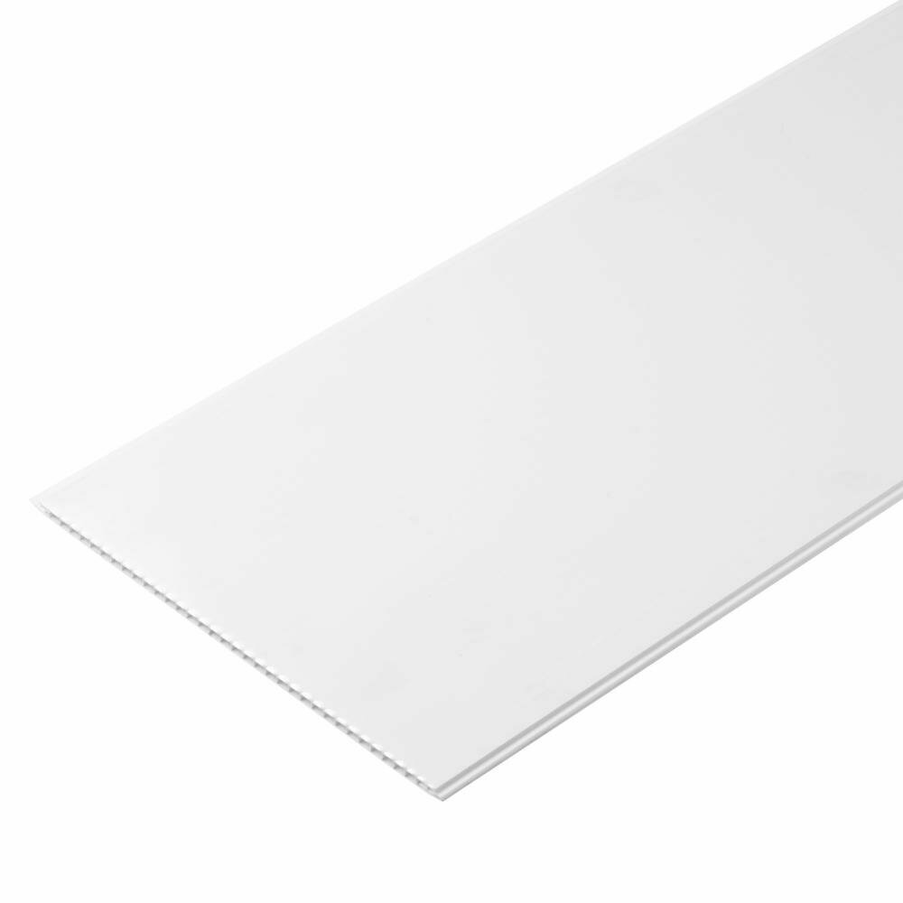 Панель ПВХ 250х3000х5 мм Nordside глянцевая белая 075 кв. м