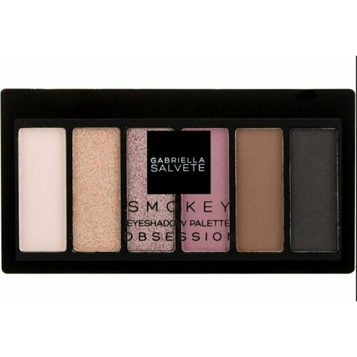 GABRIELLA SALVETE Палетка теней для век 6 тонов SMOKEY OBSESSION