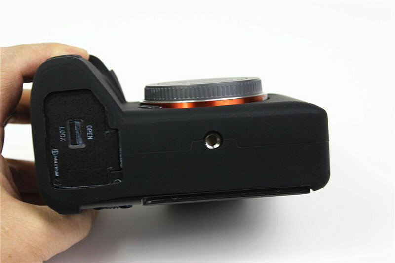 Защитный силиконовый чехол MyPads Antiurto для фотоаппарата Sony Alpha ILCE-7RM4/ 7R Mark 4 из мягкого качественного силикона черный