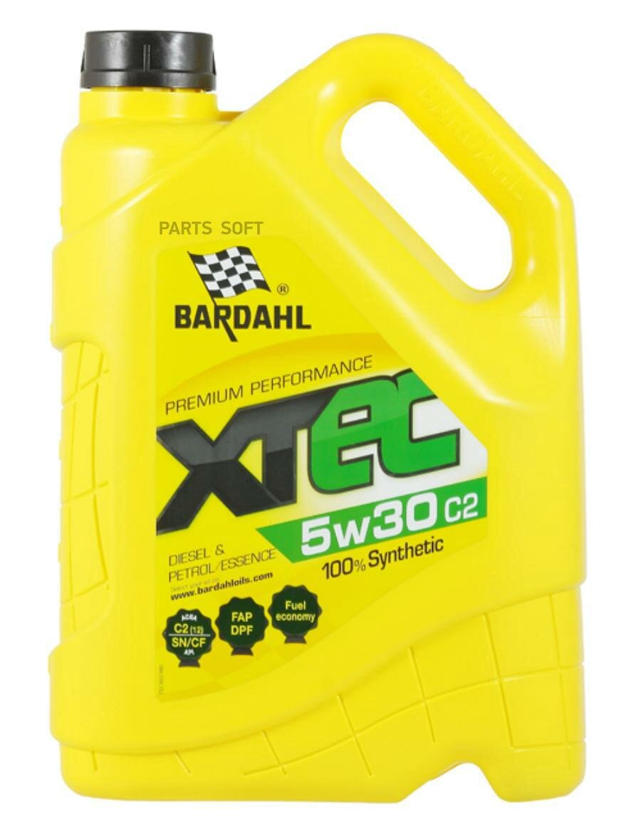 5w30 xtec c2 sn/cf 5l (синт. моторное масло) bardahl