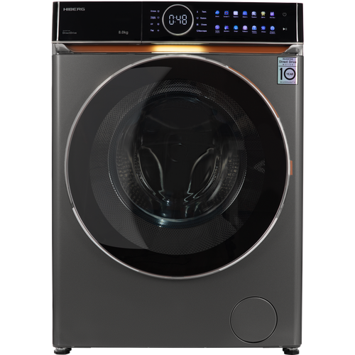 Стиральная машина Hiberg i-DDQ10-814 Sd Steam Inverter темно-серый 6520000₽