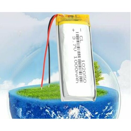 Аккумулятор Li-Pol 102050 батарея 102050мм 2pin 37V1000mAh 549₽