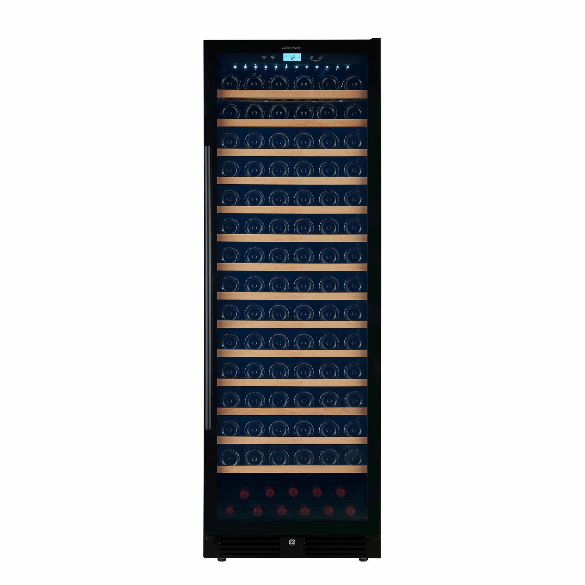 Винный шкаф Cellar Private CP165-1TB, встраиваемый, однотемпературный, 165бут, черный.