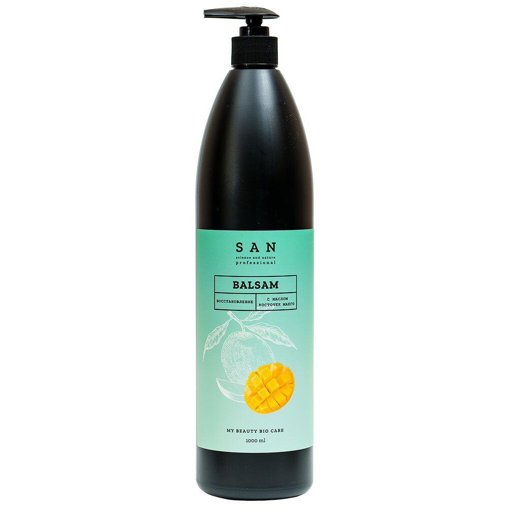 Бальзам для волос SAN Professional Бальзам восстанавливающий с маслом косточек манго 1000мл
