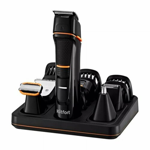 Kitfort Триммер для волос Kitfort КТ-3141-1 для носаушейбороды работа от АКБ чёрно-оранжевый 549700₽
