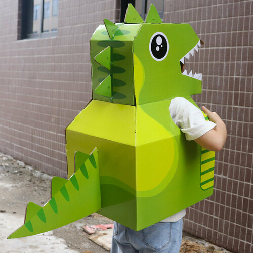 фото Сборная модель "костюм из картона динозавр" щепочка