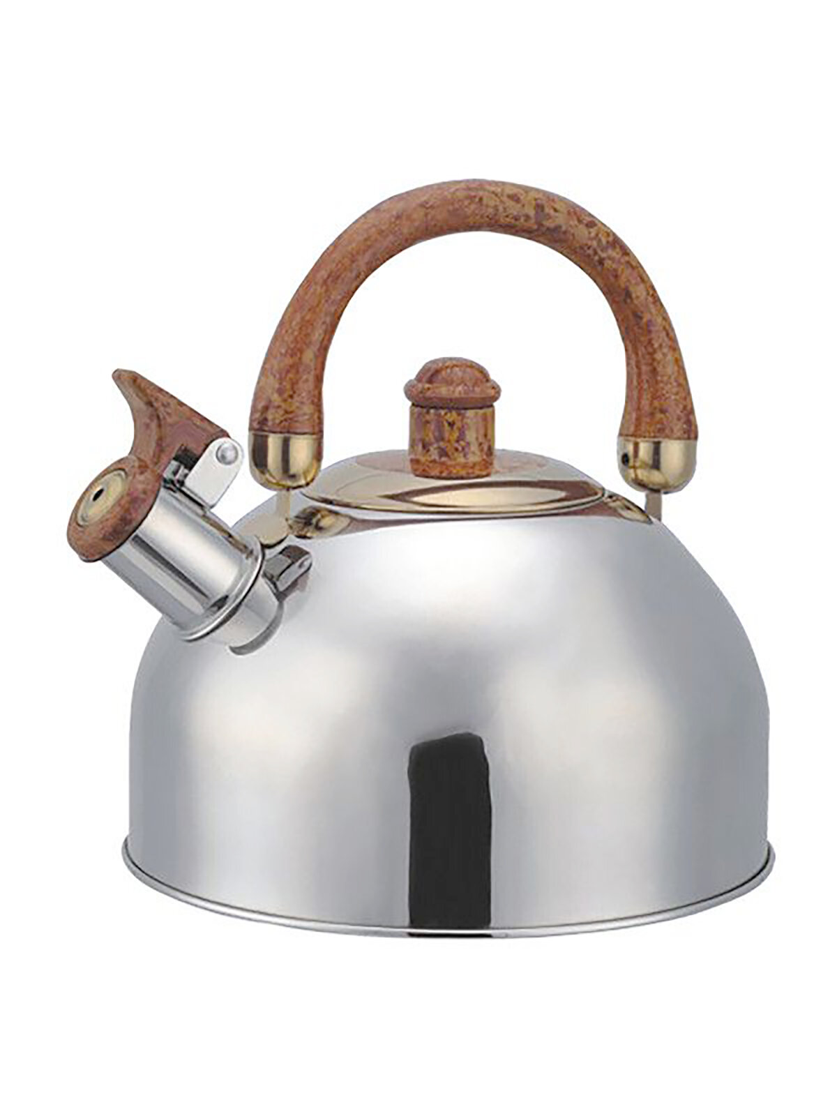 фото Чайник для плиты со свистком металлический, 6,5 л, BOHMANN