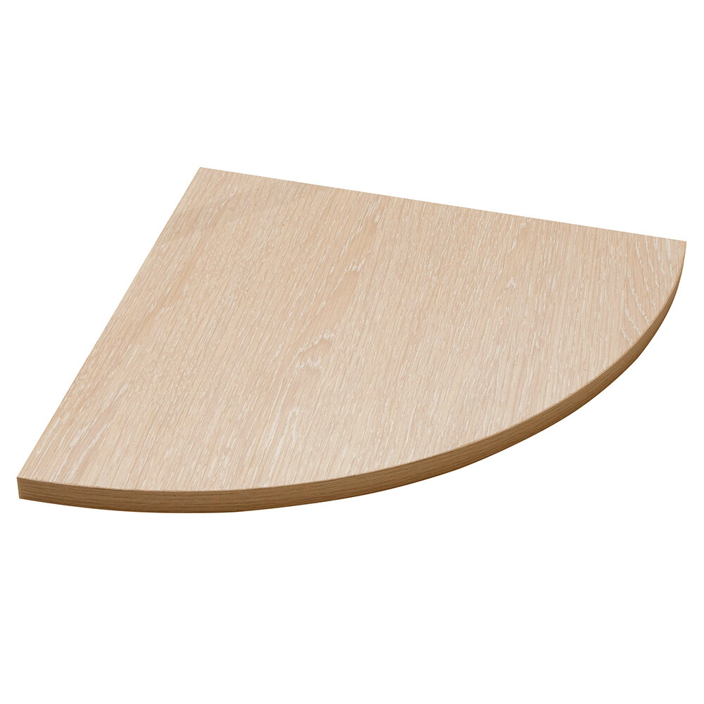 фото Полка мебельная ЛДСП угловая 350х350х16 мм дуб сонома