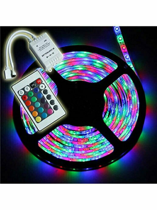 Лента светодиодная 5 м с пультом Led Strip NAC - фотография № 3