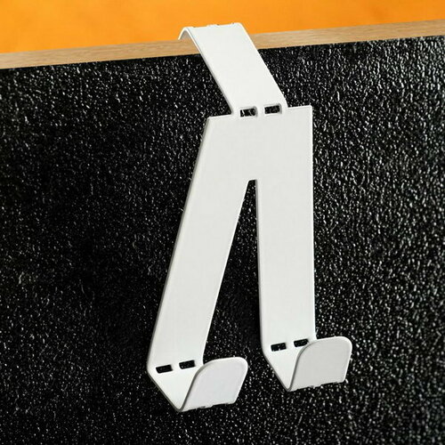 Вешалка на дверь Брюки 7х45х5см белая 177₽