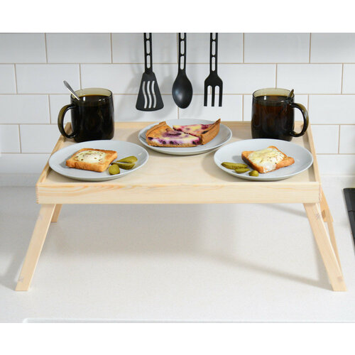 Столик-поднос деревянный со складными ножками Столик для завтрака 1830₽