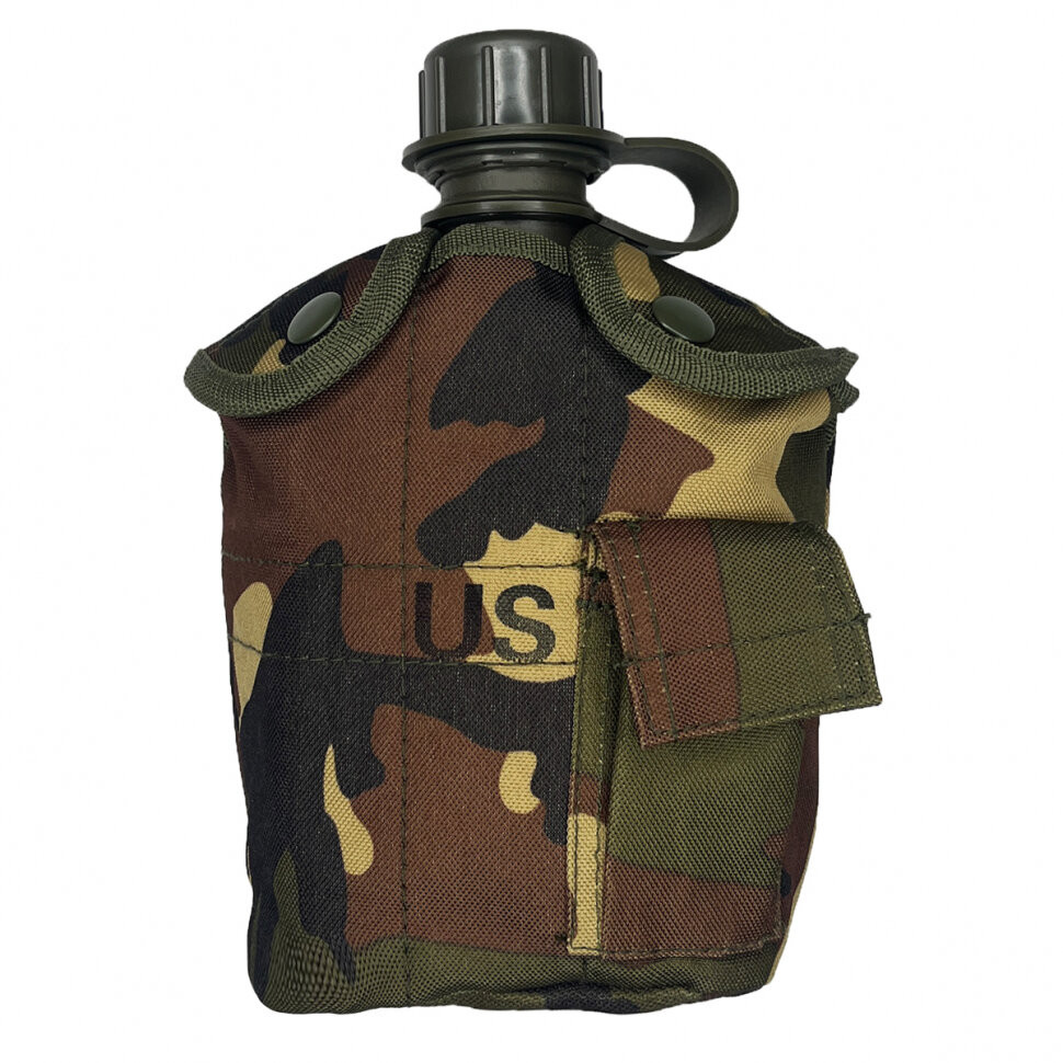 Фляга полевая с подстаканником (Woodland)