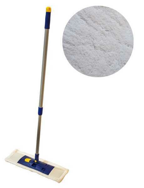 фото Швабра плоская 40см NECO, металл телескоп ручка 80-120см