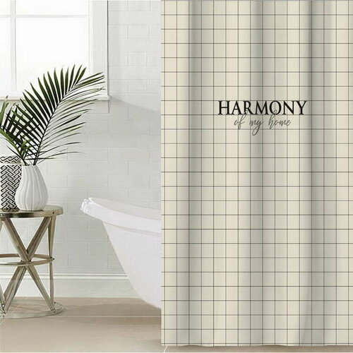 Штора для ванной Harmony 145 x 180 см, полиэстер