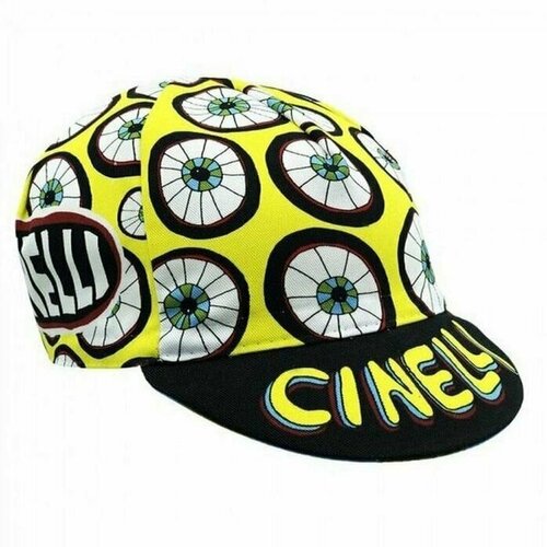 Кепка Cinelli Бейсболка Cinelli Eyes 4U Ana Benaroya Yellow, размер OneSize, красный, зеленый