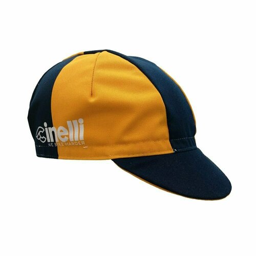 Кепка Cinelli Бейсболка Cinelli Cap We Bike Harder Orange, размер OneSize, оранжевый, синий