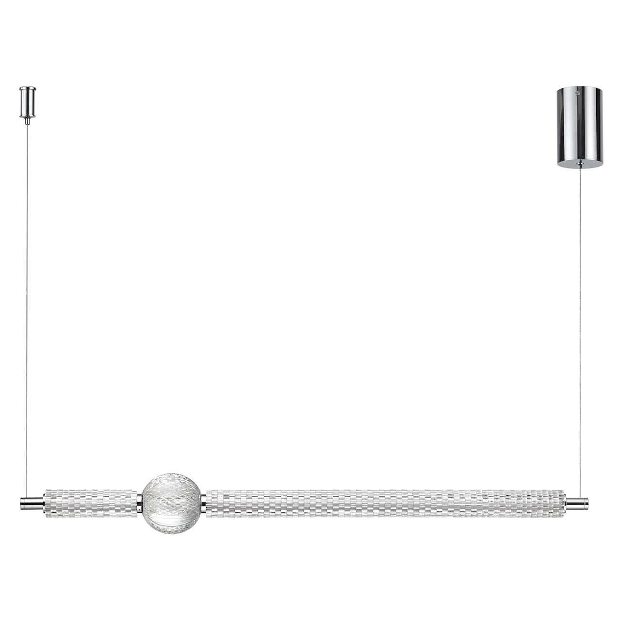 Светильник подвесной Odeon Light Crystal 5007/28L, LED, 28Вт, кол-во ламп:1шт, Хром