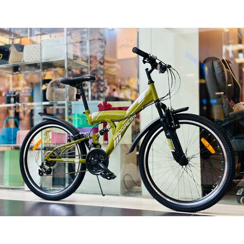 Горный велосипед Progress Sierra 24 дюйма для подростков и детей хаки 15-дюймовая рама 1899000₽