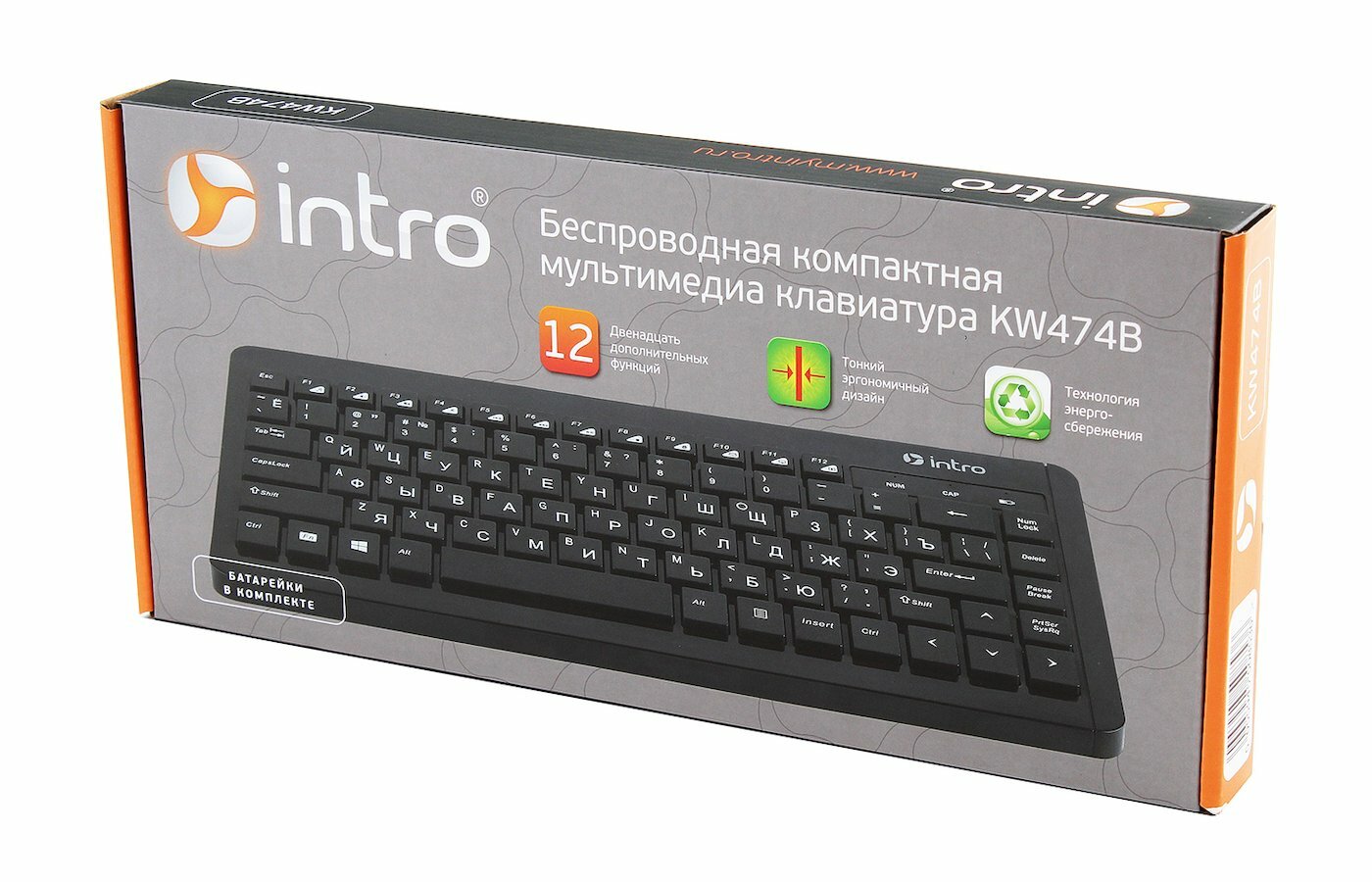 Игровая клавиатура Intro KW474B Black USB