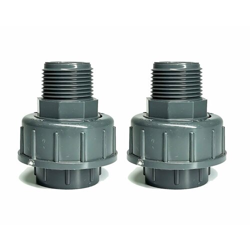 Муфта разборная американка ПВХ клеевое соединение 50 - наружняя резьба 1 1/2