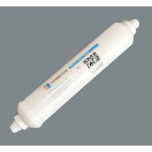 Пост фильтр угольный тонкой очистки Platinum Filters PF-INCARB для систем обратного осмоса полиэтиленовая трубка 1 4 od к внутренней и внешней резьбе быстрое соединение кухонный фильтр для воды фильтр обратного осмоса