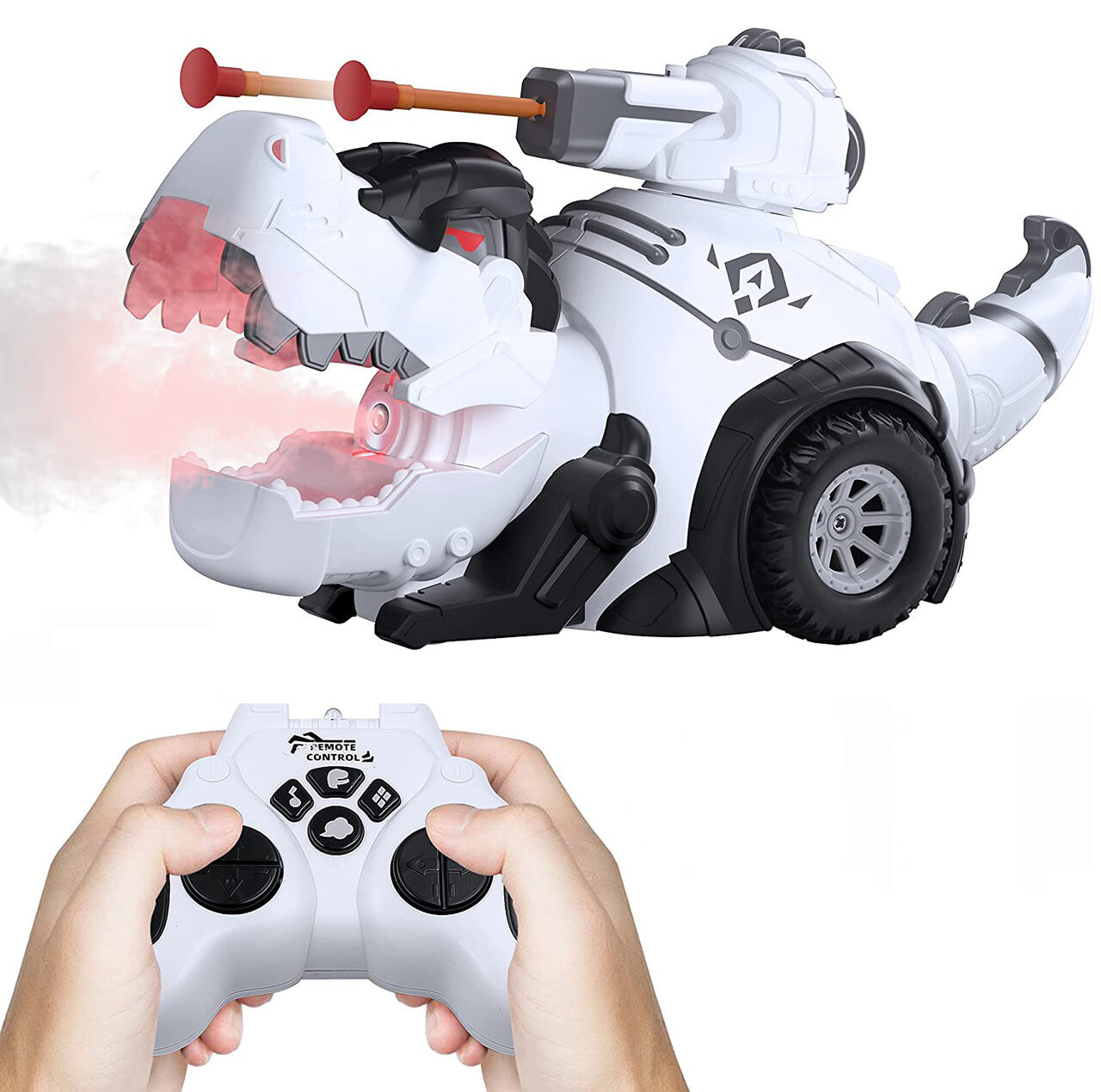 CS toys Радиоуправляемый динозавр T-Rex (пар, стреляет пулями, звук, акб) - CS-YS01