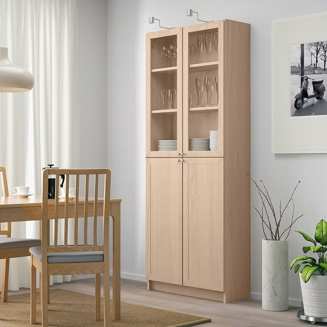 Стеллаж Билли 21 IKEA дуб сонома светлый