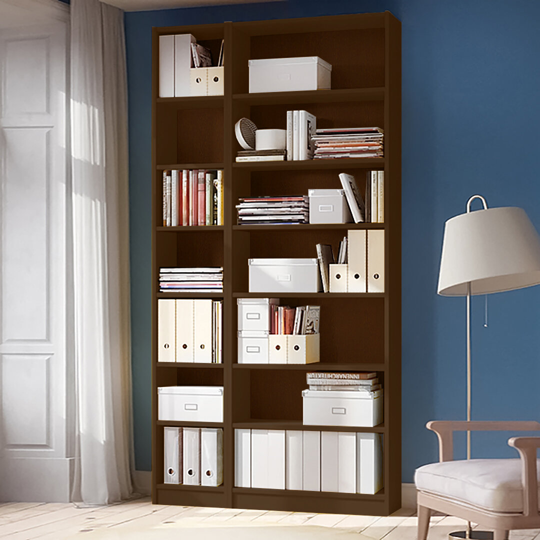 Стеллаж Билли 02 IKEA Орех Экко 9459 120*28*237 см, Коричневый Фиеста