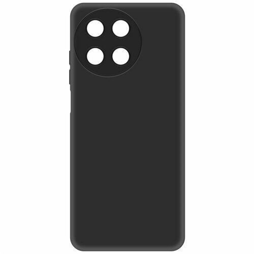 Чехол-накладка Krutoff Soft Case для Realme 11 4G черный чехол накладка krutoff soft case рубиновое сердце для realme 11 4g черный