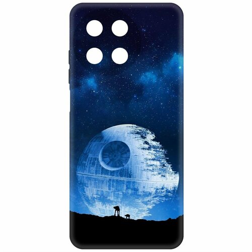 Чехол накладка Krutoff Soft Case Звездные Войны. Звезда смерти для Realme 11 4G черный