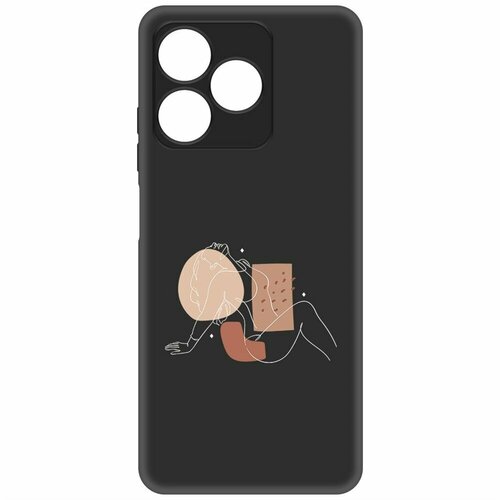 Чехол-накладка Krutoff Soft Case Чувственность для Realme C53 черный чехол накладка krutoff soft case шорты женские для realme c53 черный