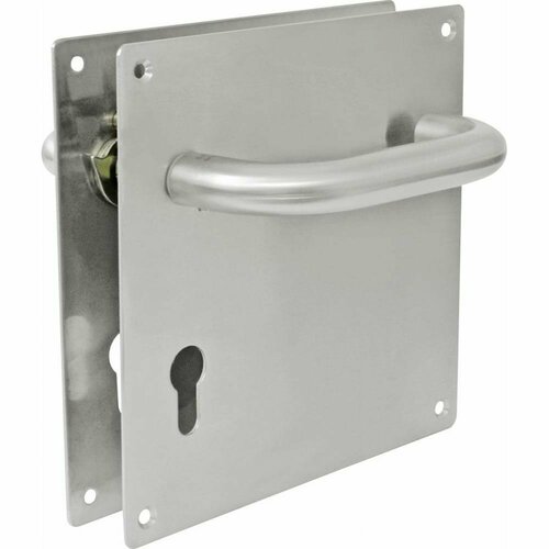 Дверная ручка под цилиндровый механизм Amig нержавеющая сталь 11-180х180