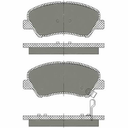 Колодки Торм. Перед. Hyundai Solaris 10-.12-. Kia Rio Iii 11-.12- Sct^Sp667 SCT арт. SP667