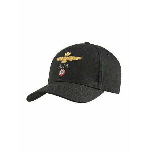 Бейсболка Aeronautica Militare, демисезон/зима, хлопок, размер OneSize, черный