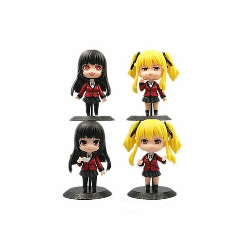 Набор из 4 аниме-фигурок Kakegurui anime ikishima midari cosplay kakegurui compulsive gambler jk uniform full set wigs accessories halloween party costume