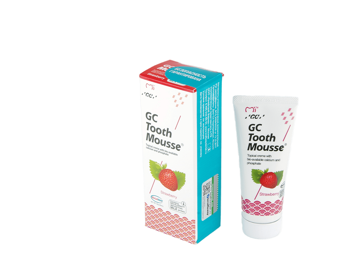 Реминерализирующий гель GC Tooth Mousse Тус Мусс Клубника 40г.