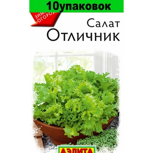 Семена Салат Отличник 10уп по 0,5г (Аэлита) семена салат смесь фитнес клуб 10уп по 0 5г аэлита