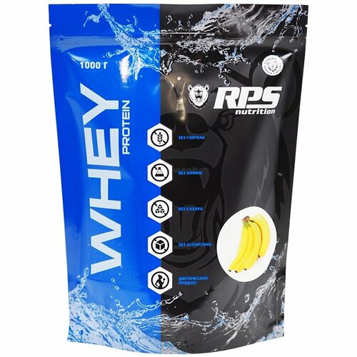 Протеин RPS Nutrition Whey Protein - 1000 грамм, банан