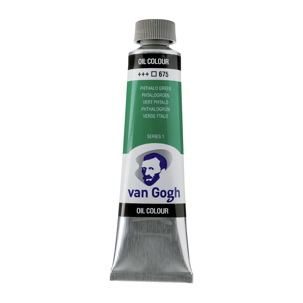 Масло Talens "VAN GOGH" 40 мл Фтало зеленый Royal Talens - фото №2