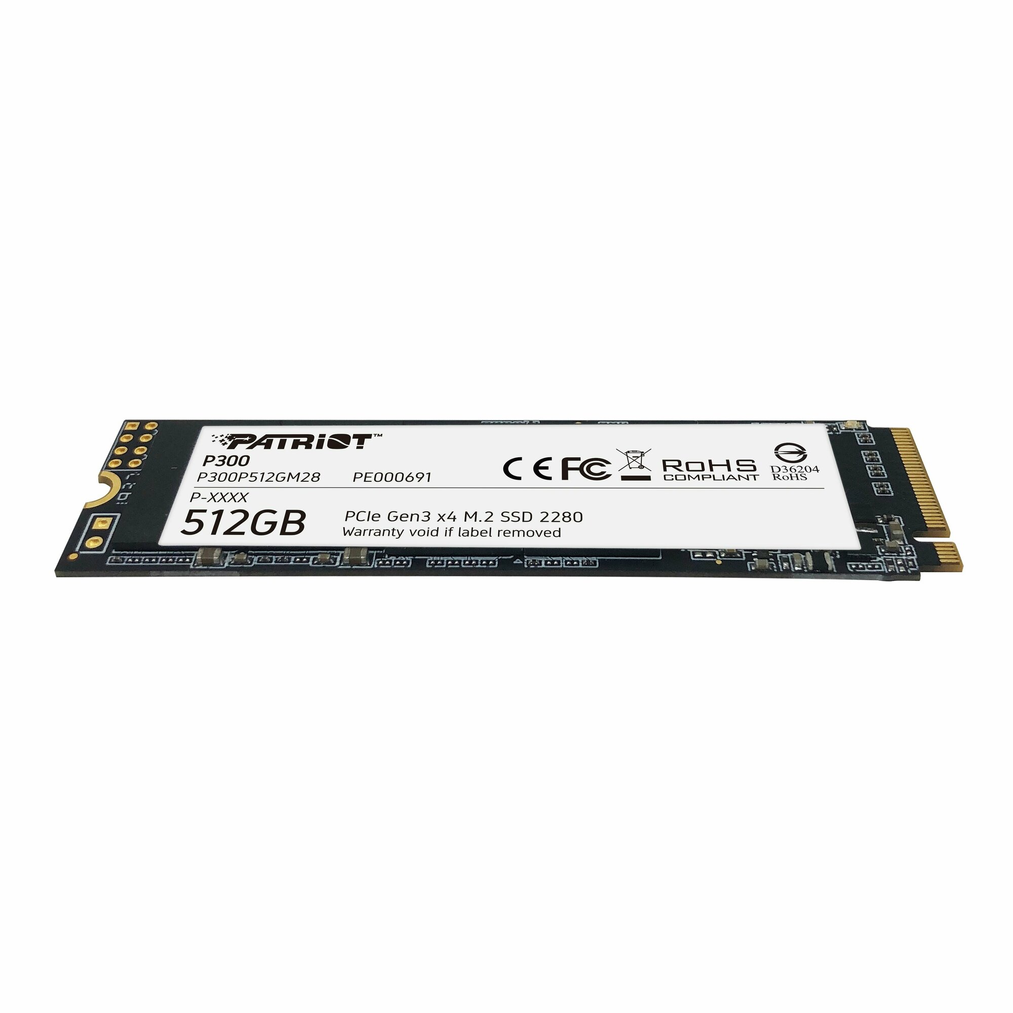 SSD диск PATRIOT MEMORY PATRIOT P300 M.2 2280 512Гб PCI-E 3.0x4 NVMe NAND 3D (P300P512GM28) - фотография № 13