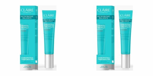 Claire Cosmetics Сыворотка-гидробустер для лица Microbiome Balance, для сухой и чувствительной кожи, 20 мл, 2 шт