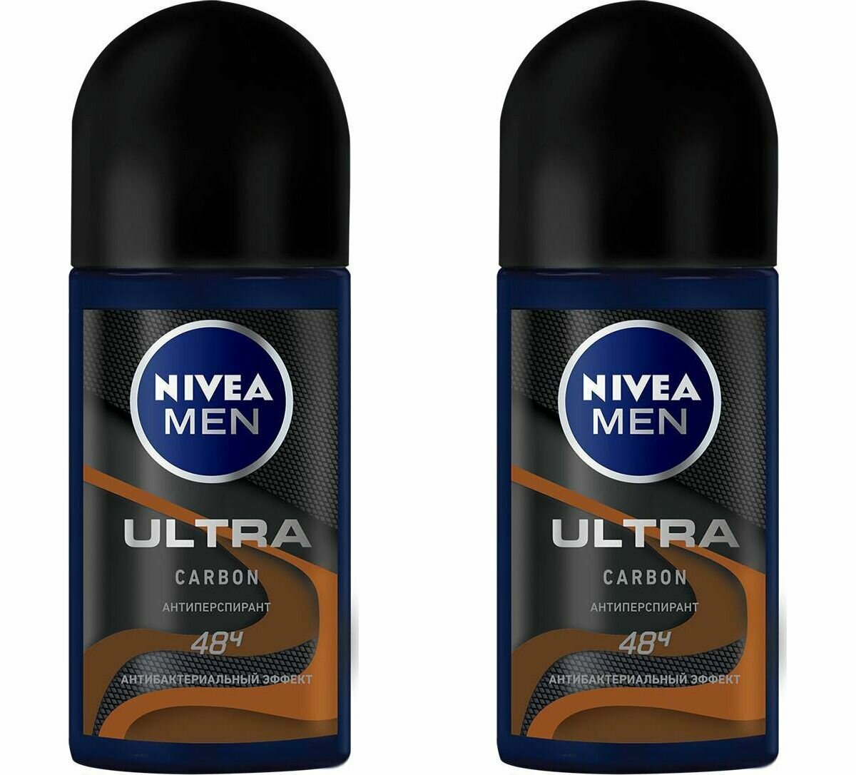 Дезодорант шар, Nivea Men, Ultra Carbon, 50 мл, 2 шт