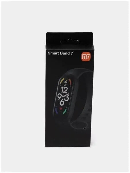 Умный фитнес-браслет Smart Watch M7 / Smart Band M7 Bluetooth влагозащищенный чёрный / Фитнес часы для спортсменов
