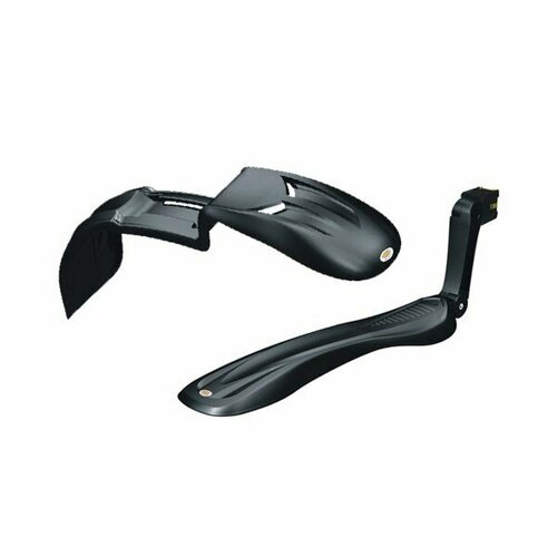 фото Крылья для велосипеда simpla raptor 2 sde для 24"-28" с амортизаторами, к-т, универсальные, быстросъемные, черные.