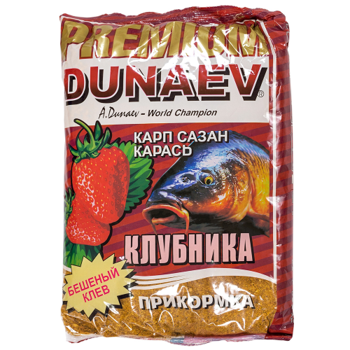 Прикормка Dunaev Premium Карп-Сазан клубника прикормка dunaev premium карп сазан клубника 1000гр