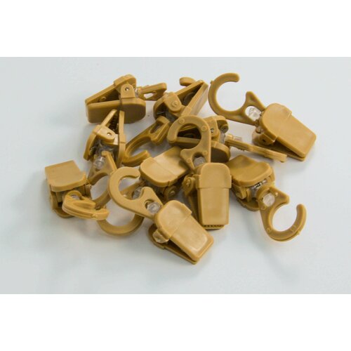 Зажим шторный Белост упаковка 10 шт. Бук