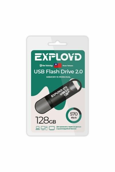 Накопитель USB 2.0 128GB Exployd 650 белый - фото №4